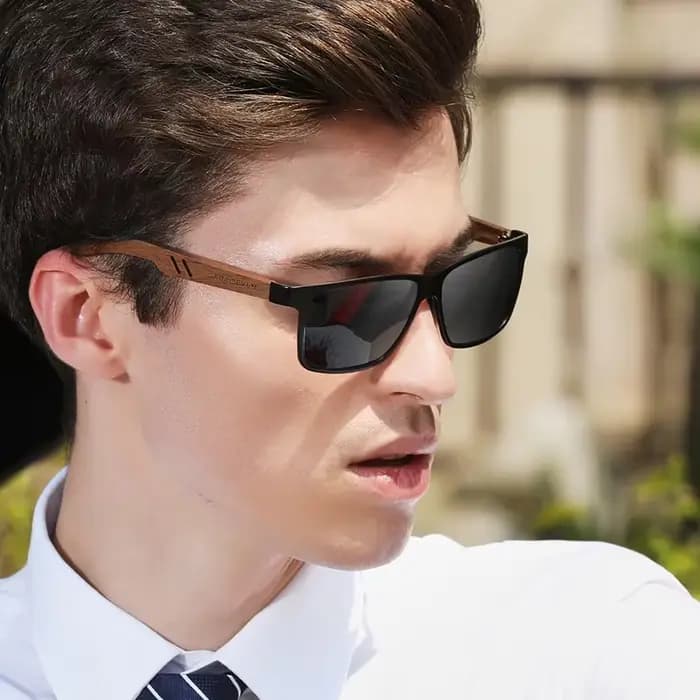 KINGSEVEN aluminium fait à la main en bois de noyer lunettes de soleil hommes haute qualité