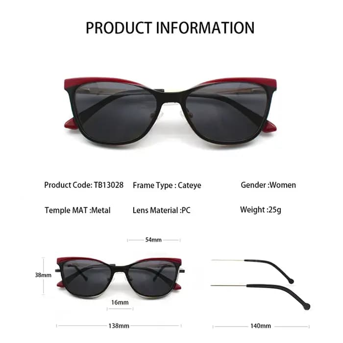 KANDREA 2 en 1 mode lunettes de soleil œil de chat femmes magnétique optique myopie