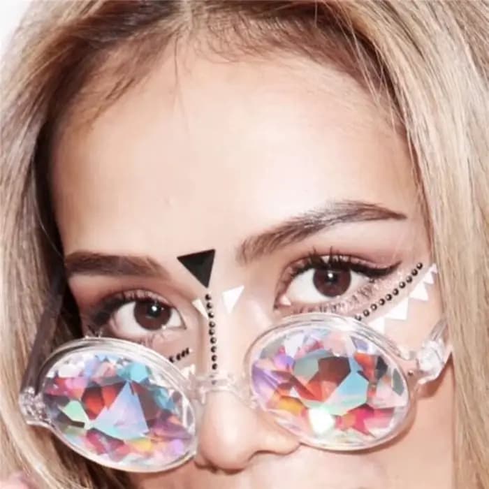 Lunettes Caleidoscope Colorées pour Femmes