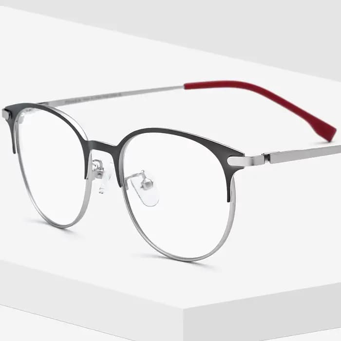 FONEX alliage lunettes cadre femmes ultraléger Vintage rond