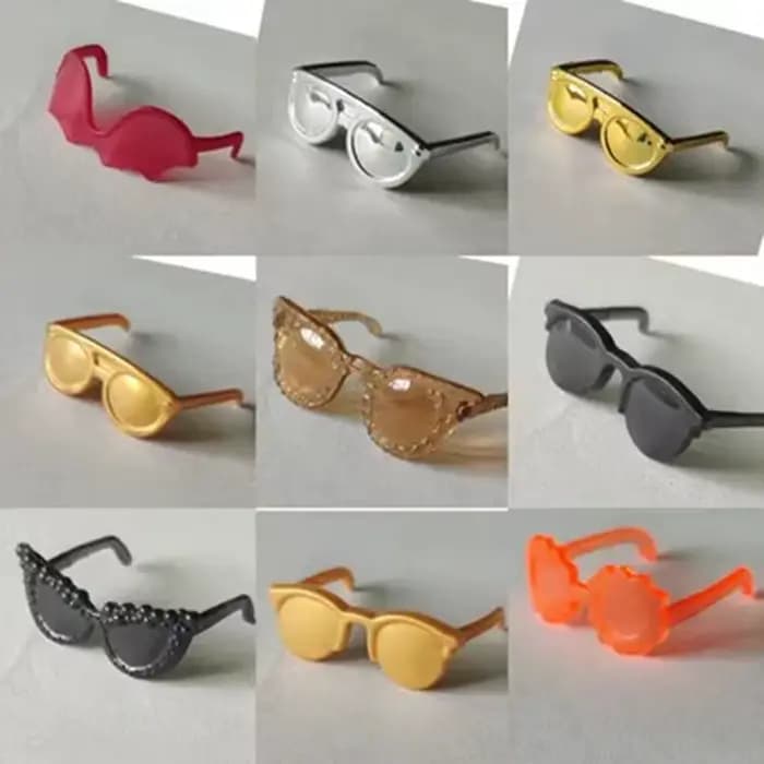 Lunettes de soleil multi-styles pour enfants, mini lunettes mignonnes, accessoires à la mode, beurre 1/6, jouets de bricolage, cadeau pour enfants, 30cm