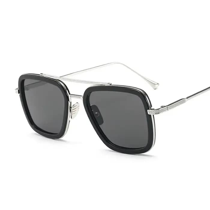 Lunettes de soleil carrées de luxe hommes femmes marque concepteur rétro alliage cadre grandes