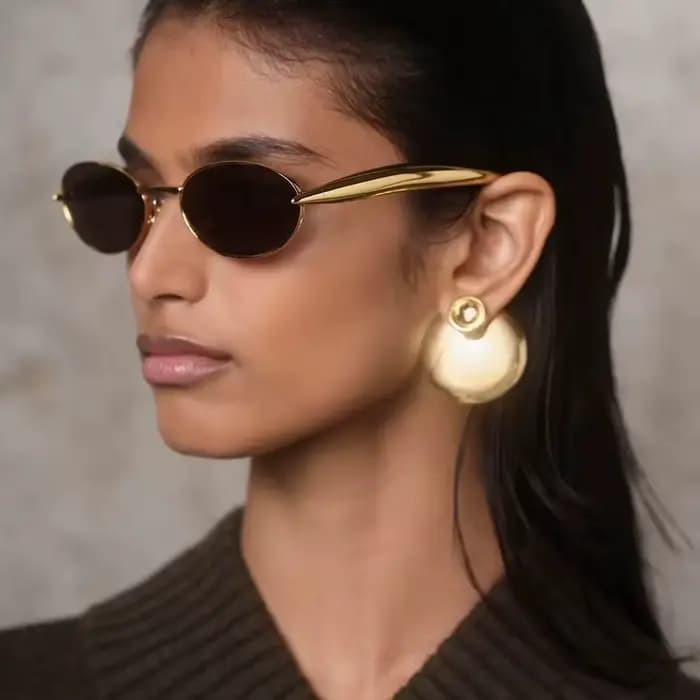 Lunettes De Soleil ovales femmes à la mode 2025 luxe Vintage