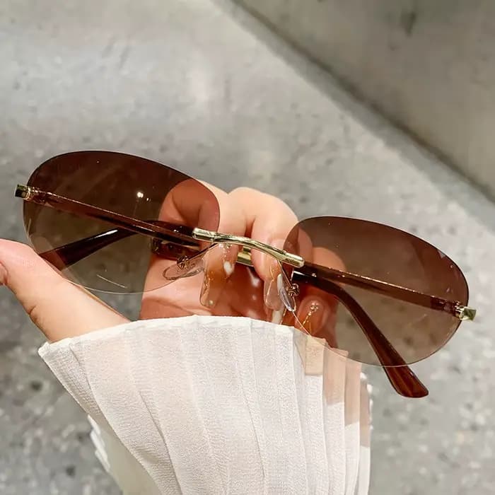 Lunettes de soleil sans bords pour femmes