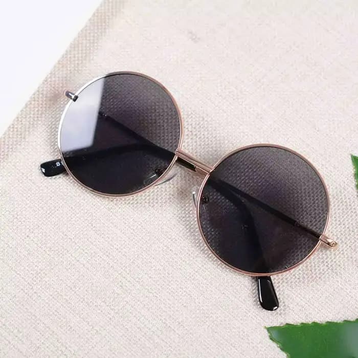 Lunettes de soleil rondes rétro pour enfants de 2 à 8 ans