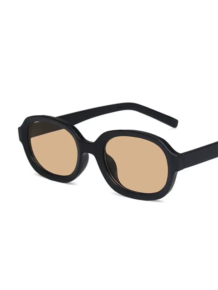 Lunettes de soleil ovales concaves vintage pour femme