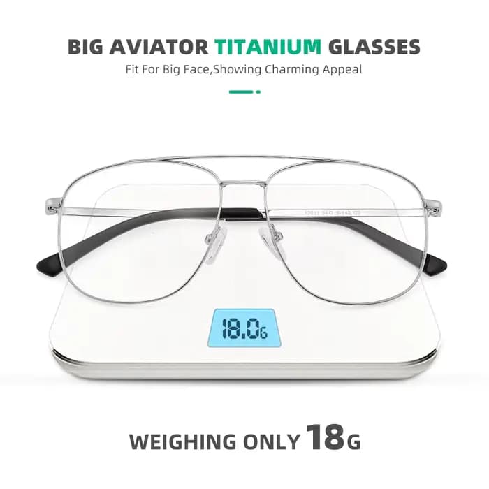 Monture de lunettes en titane pour hommes