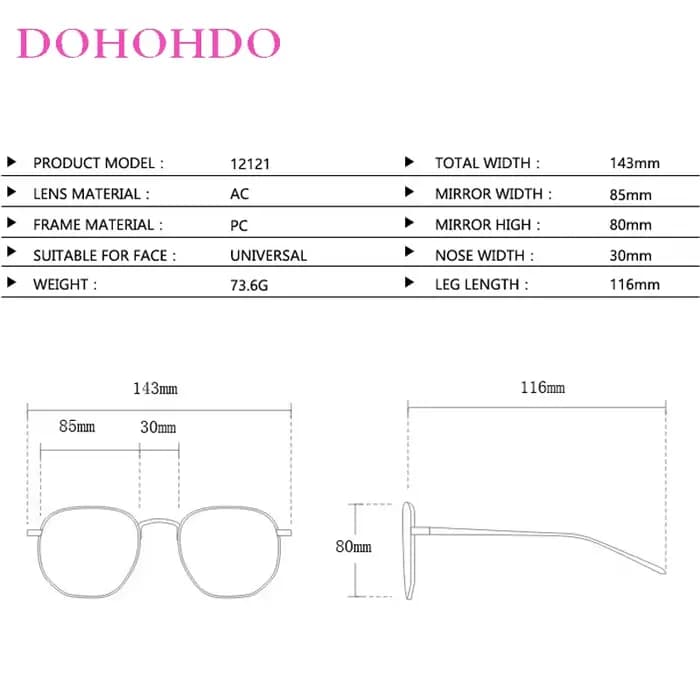 DOBathroom-Lunettes de soleil à grand cadre pour hommes et femmes