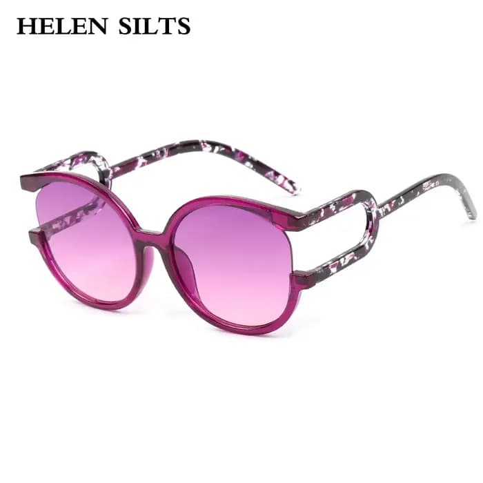 Lunettes de soleil rondes rétro UV400