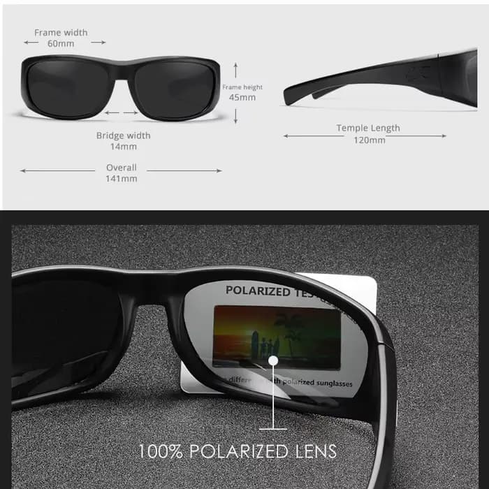 Nouvelles lunettes de soleil polarisées TR90 de haute qualité de la marque KAENON pour hommes