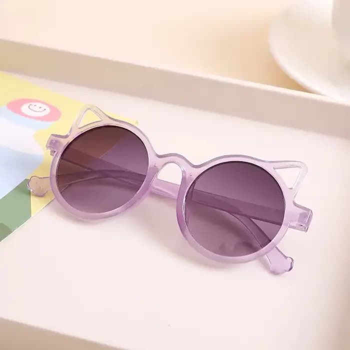 Lunettes de soleil avec oreilles d'animaux de dessin animé pour filles et garçons