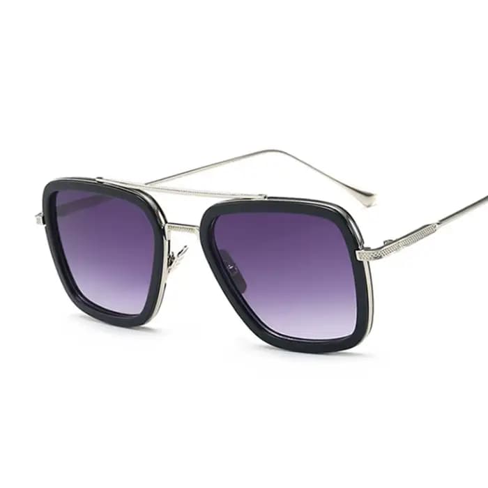 Lunettes de soleil carrées de luxe hommes femmes marque concepteur rétro alliage cadre grandes
