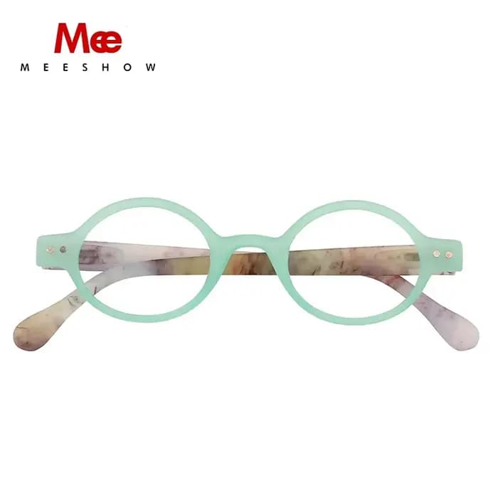 Meeshow-Lunettes de Lecture Rondes et Transparentes pour Homme et Femme