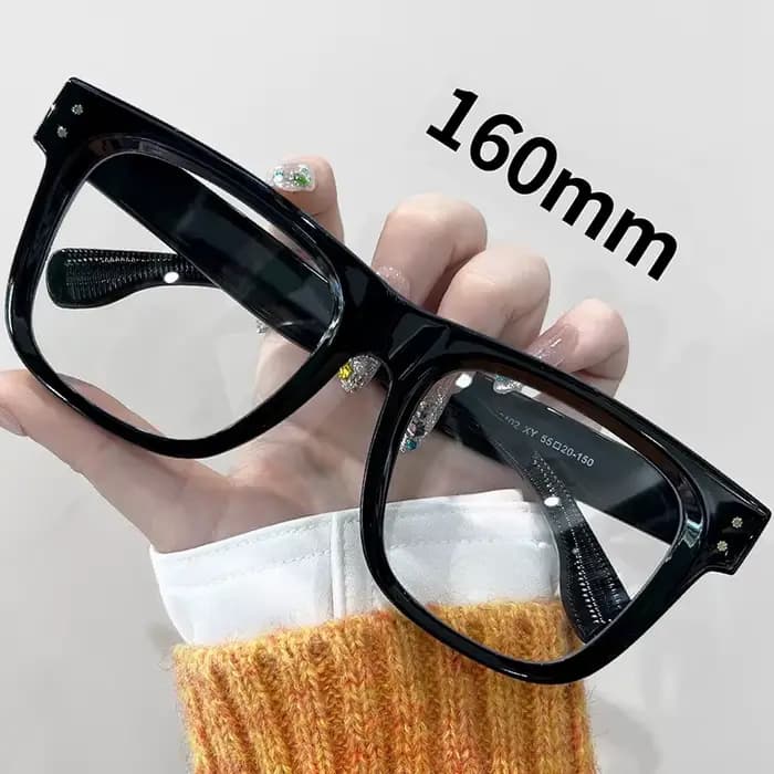 Grand visage grande taille monture de lunettes hommes femmes 160mm surdimensionné épais