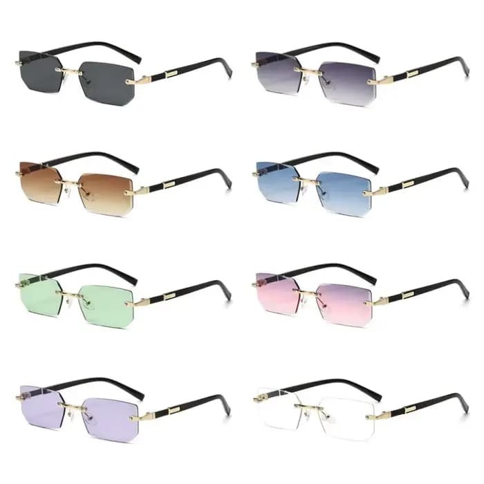 2025 lunettes de soleil sans monture à la mode pour hommes femmes