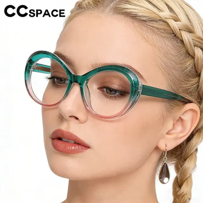 Lunettes ovales de grande taille