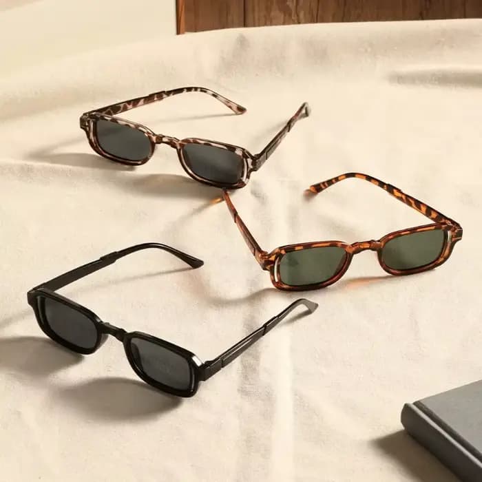 Lunettes de soleil rectangulaires de luxe pour femmes