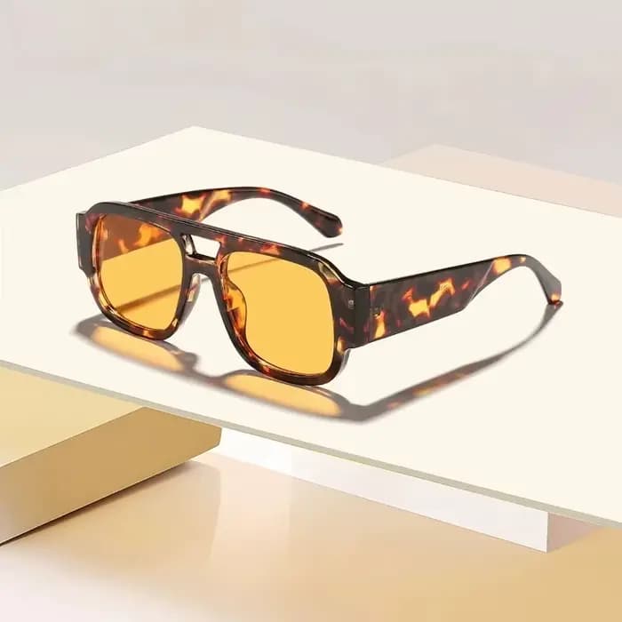 Lunettes de soleil aviateur rétro Y2K