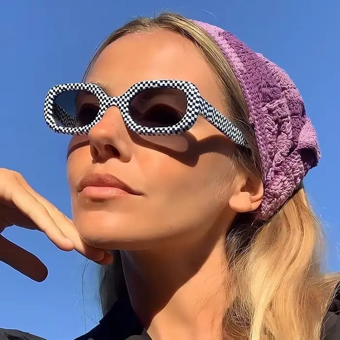 Lunettes de soleil ovales d'été pour femmes