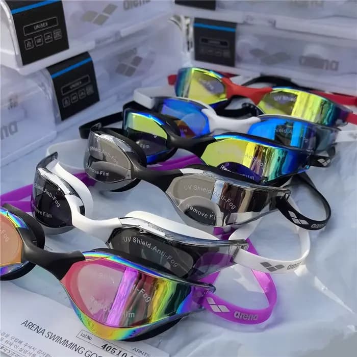 Lunettes de natation professionnelles ARENA, étanches, anti-buée, haute définition, UV400, équipement de natation pour la compétition et l'entraînement