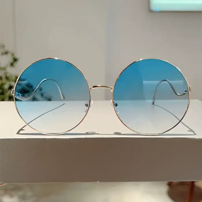 Lunettes de soleil rondes surdimensionnées pour femmes
