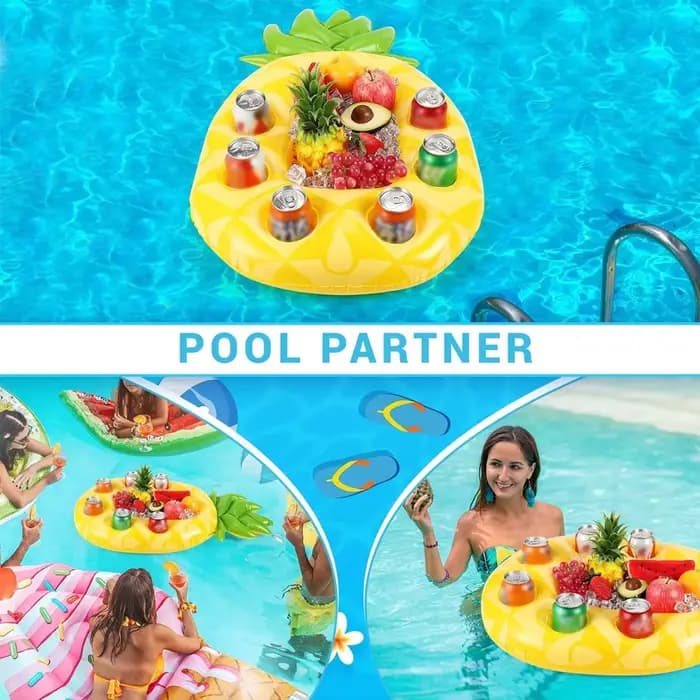 Porte-boissons flottant gonflable pour flotteur de piscine, accessoire de fête, flotteurs de tasse, décoration flottante de piscine pour adultes et enfants, plage