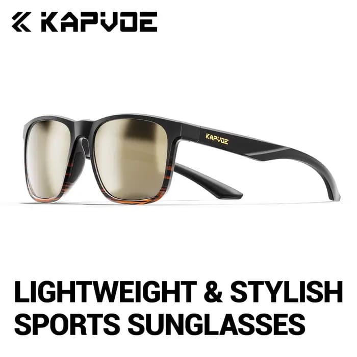 Kapvoe nouveau extérieur hommes lunettes de soleil polarisées légères