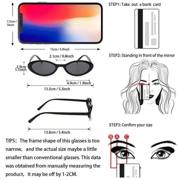 Lunettes de soleil ovales sexy pour femme