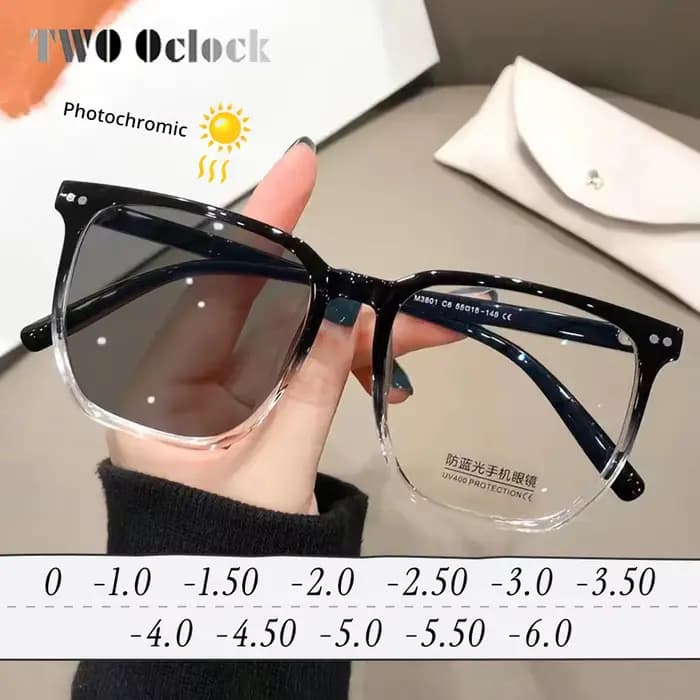 Respzed-Lunettes de myopie photochromiques pour hommes et femmes