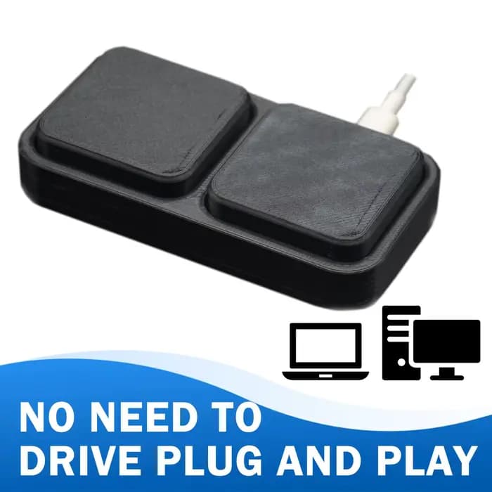 Clavier Macro Programmable USB 1/2 touches, pour Windows Linux, MacOS, souris à clé chaude, un bouton, Mini clavier USB Q0L1