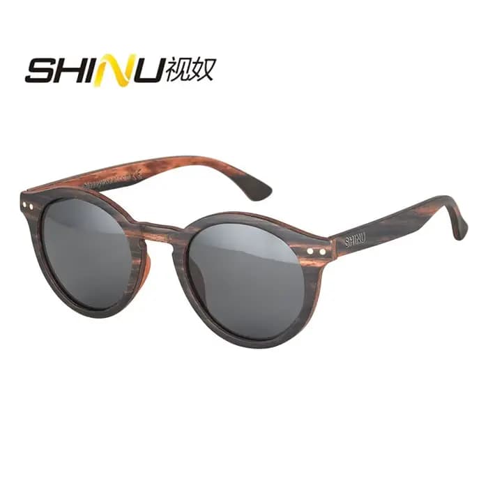 Lunettes en bois SHINU pour hommes et femmes, lunettes de soleil polarisées Y2k, lunettes de soleil tendance, lunettes de soleil polarisées pour homme, lunettes de soleil d'extérieur en bambou