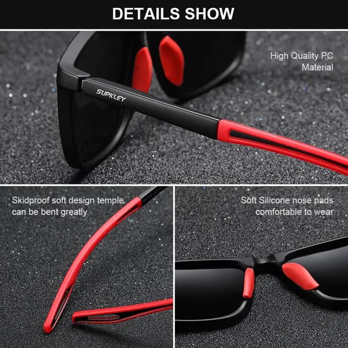 SUPKatteign- Lunettes de soleil de sport polarisées pour hommes et femmes