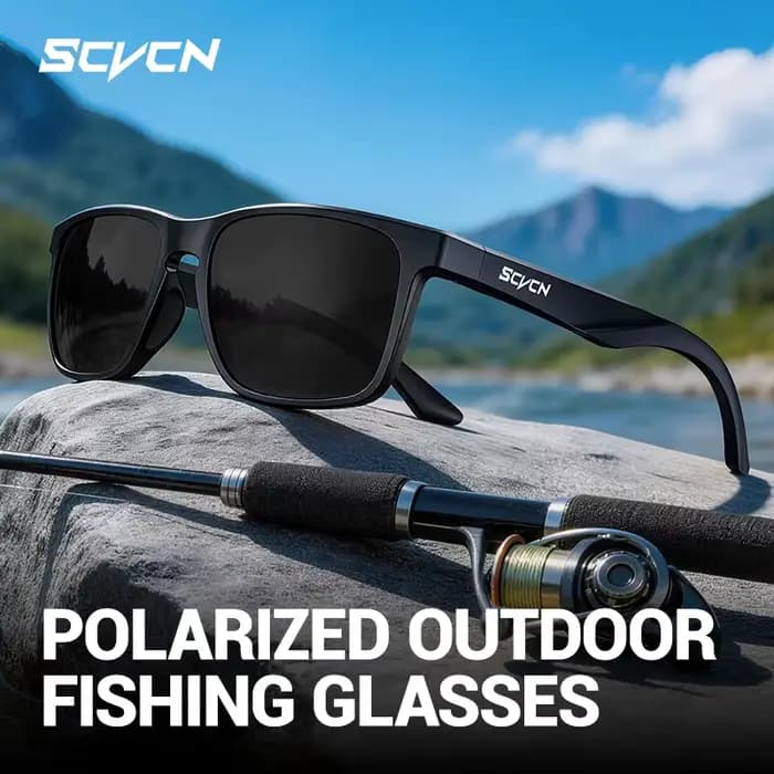 Lunettes de pêche polarisées Scvcn UV400, protègent les yeux de la lumière du soleil, verres anti-éblouissement, lunettes de soleil professionnelles pour la conduite en extérieur