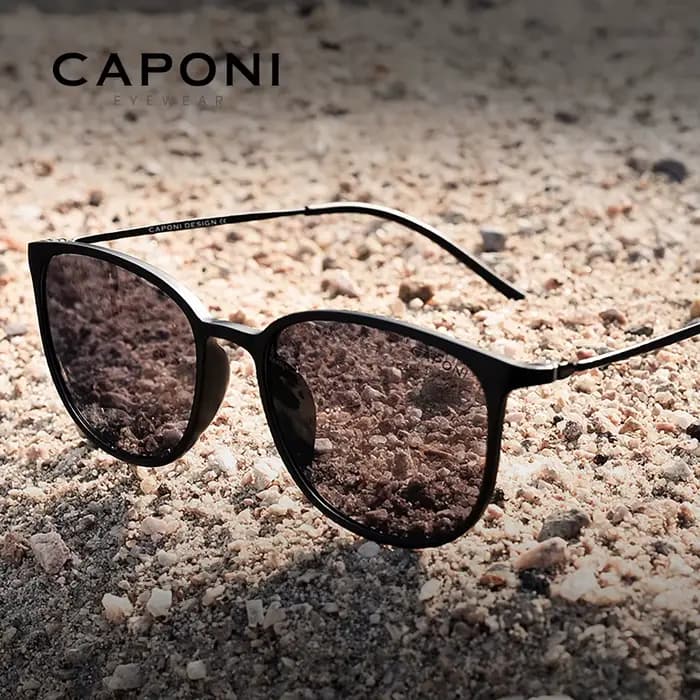 CAPONI ovale hommes lunettes de soleil photochromiques
