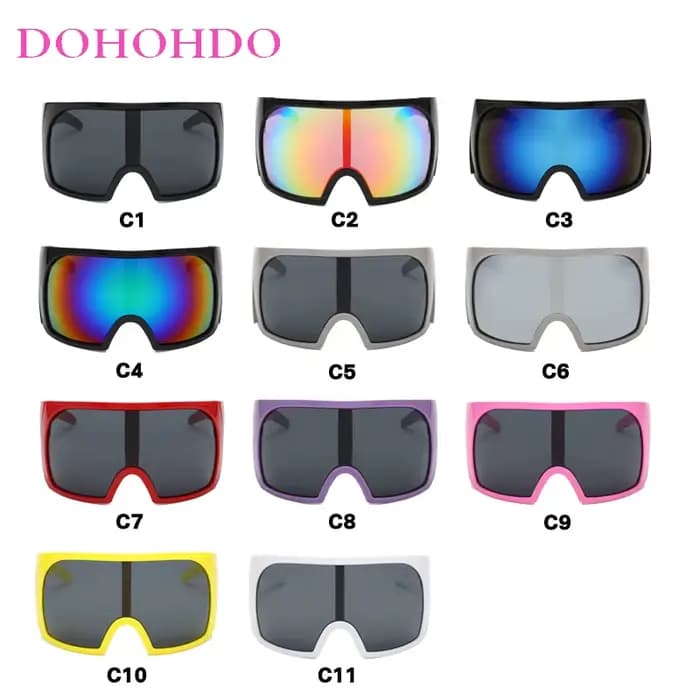 DOBathroom-Lunettes de soleil à grand cadre pour hommes et femmes