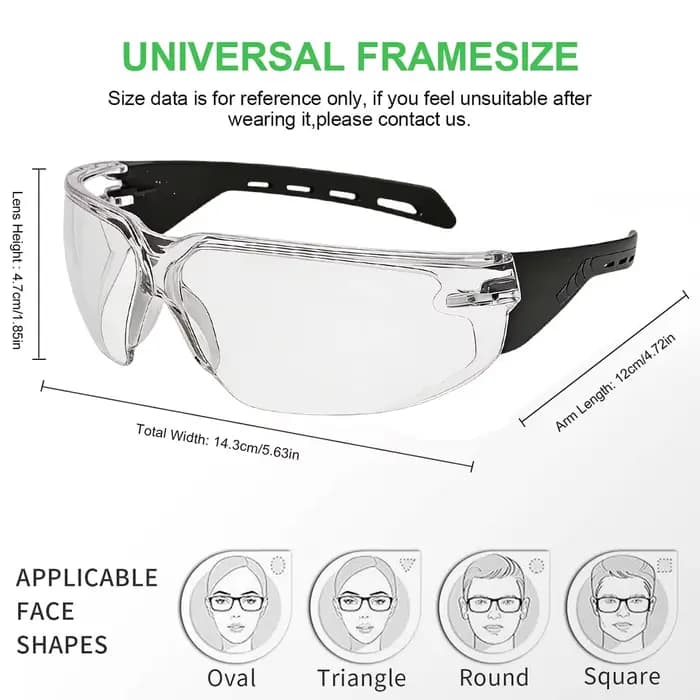 Lunettes de sécurité Z87.1 pour hommes