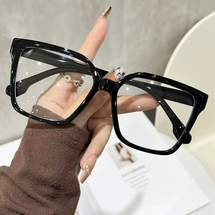 1 paire de lunettes carrées surdimensionnées de style bohème pour femmes