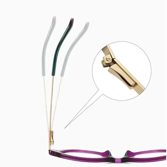 Lunettes œil de chat à monture violette pour femmes