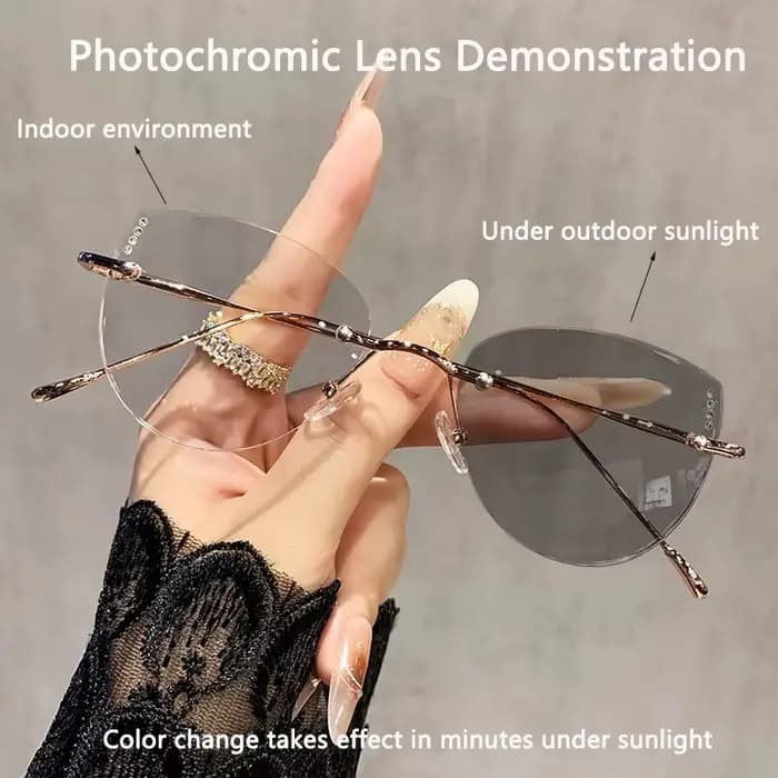 Lunettes ultralégères sans cadre pour femmes
