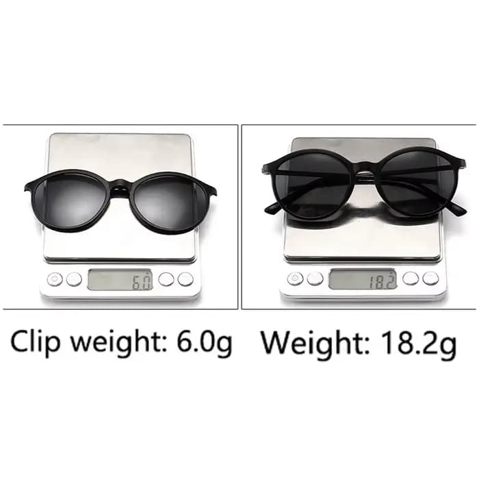 Lunettes de Soleil Magnétiques à réinitialisation et Monture Optique 6 en 1
