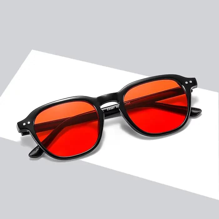 Mode carré rond lunettes De soleil hommes femmes marque concepteur rétro