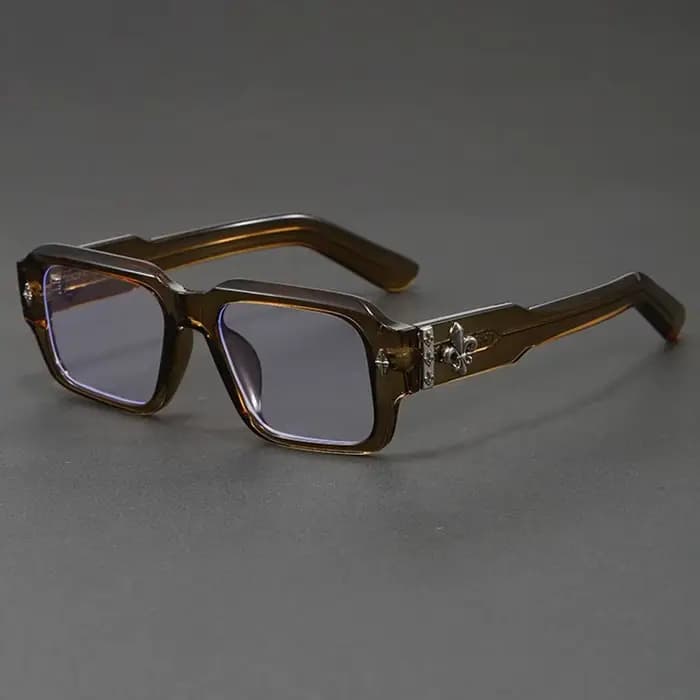Lunettes anti-lumière bleue vintage à monture carrée épaisse pour hommes et femmes