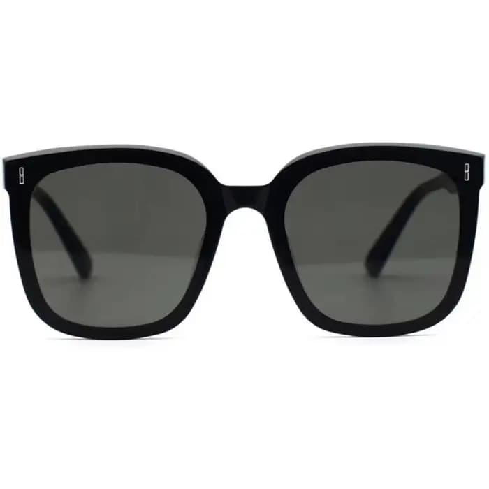 Lunettes de soleil UV400 à monture carrée noire