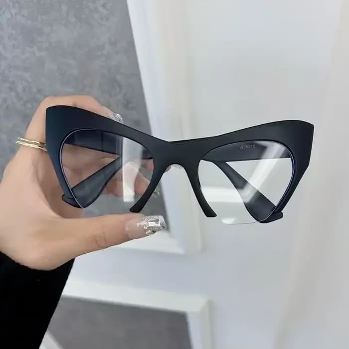 Montures de lunettes œil-de-chat tendance pour femmes et hommes – Monture optique transparente de marque de créateur – Oculos stylés