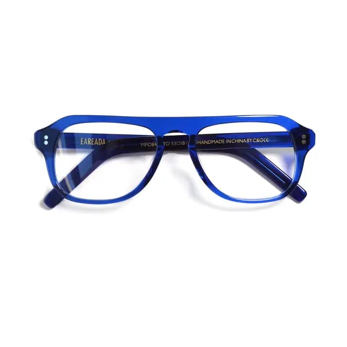 Kingsmen monture de lunettes pour hommes Vintage pilote trou de serrure acétate optique-lunetterie à la mode cristal