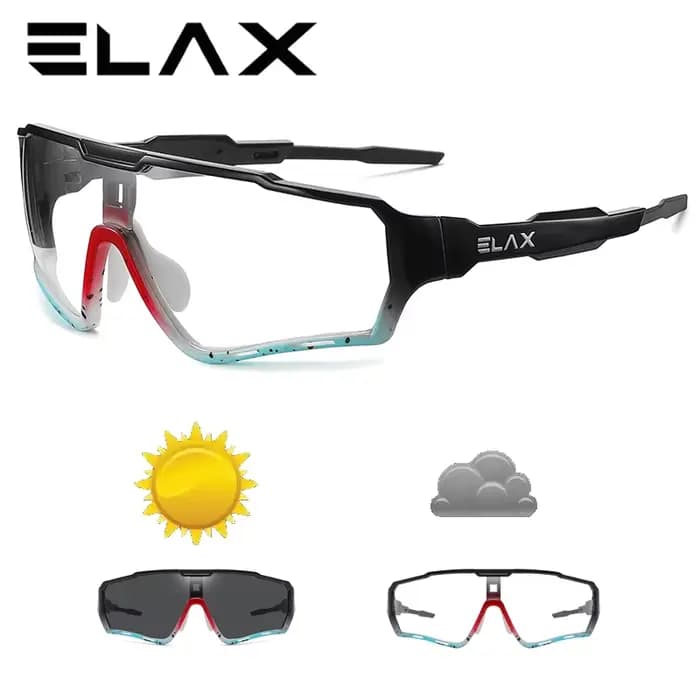 ELhumanity-Lunettes de soleil photochromiques VTT pour hommes et femmes