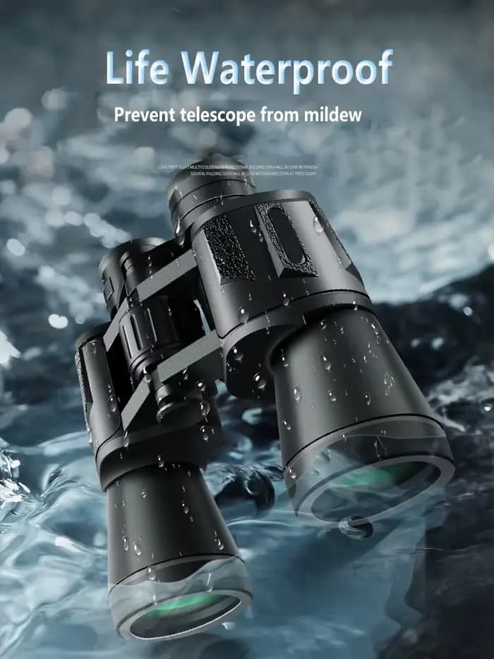 50000M militaire allemand 20X50 Zoom HD BAK4-Prism jumelles puissantes télescope professionnel longue portée pour voyage de Camping en plein air
