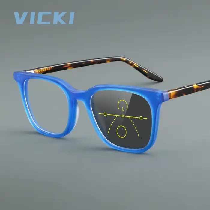 Lunettes rétro classiques VICKI pour hommes et femmes. Haute qualité. Anti-lumière bleue. Sur mesure