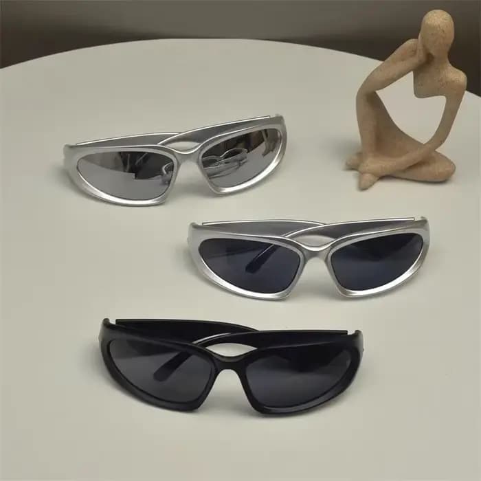 Y2k lunettes classique Punk enveloppant Vintage