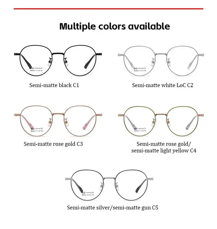 KAROS – lunettes de Prescription progressives rondes en titane
